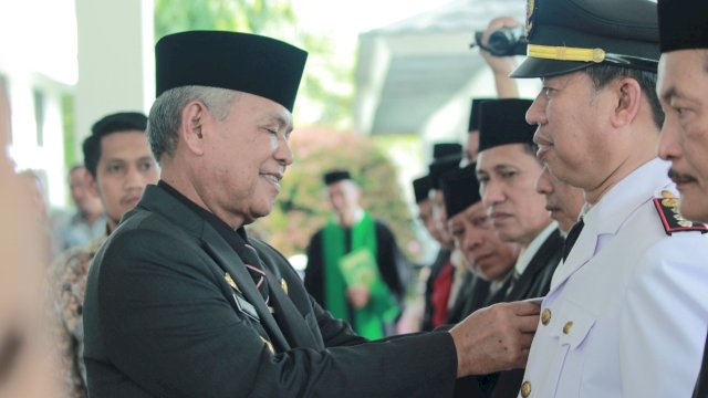 Bupati Luwu, Dr. Drs. H Basmin Mattayang, M.Pd Melantik dan Mengambil Sumpah Pejabat Pimpinan Tinggi Pratama, Pejabat Administrasi, Penugasan Kepala Sekolah dan Penugasan Kepala Puskesmas lingkup Pemerintah Kabupaten Luwu