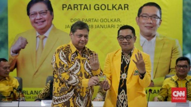 Resmi Bergabung di Golkar, Ridwan Kamil Jabat Waketum&nbsp;