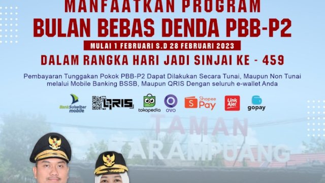 Februari, Sinjai Bebaskan Denda  Pajak PBB