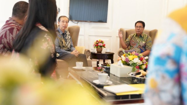 Pj Sekda Andi Aslam Terima Kunjungan Kepala Kantor Konsuler Jepang di Makassar