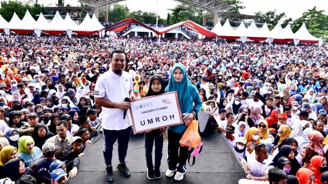 Gubernur Andi Sudirman Jalan Anti Mager Bersama 50 Ribu Warga Takalar