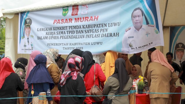 Stand Pasar Murah Pemkab Luwu Diserbu Pengunjung