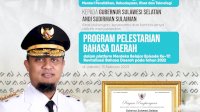 Gubernur Andi Sudirman Raih Penghargaan atas Pelestarian Bahasa Daerah