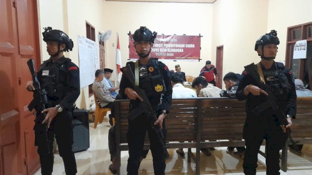 Terjunkan Brimob Bone, Pilkades Serentak Sinjai Tahun 2023 Aman dan Lancar