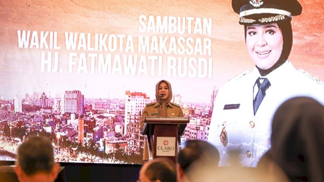 Wakil Wali Kota Makassar, membuka resmi Forum Lintas Organisasi Perangkat Daerah (OPD) Kota Makassar Tahun 2023 yang diadakan di Hotel Claro, Senin (13/03/2023).