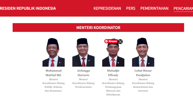 Ini LHKPN Empat Menko, Luhut Binsar Pandjaitan Paling Tajir