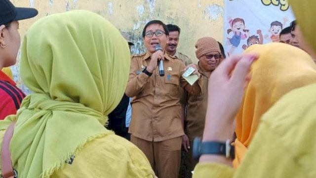 Wakil bUpati Luwu Utara Suaib Mansur Memberikan Pengarahan pencegahan Stunting 