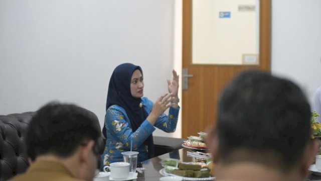 Bupati Luwu Utara Indah Putri Indriani Memberikan penjelasan Kepada Ombiudsman 