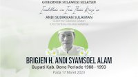 Gubernur Sulsel Turut Berduka Atas Meninggalnya Mantan Bupati Bone Brigjen Inf (Purn) Andi Sjamsoel Alam