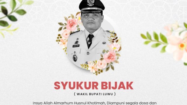 Wakil Bupati Luwu Wafat, Danny Pomanto Sampaikan Dukacita Mendalam