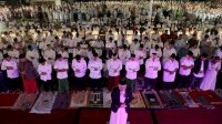 Ribuan Warga Padati Anjungan Pantai Losari Demi Ikuti Program GMSSB Pemkot Makassar