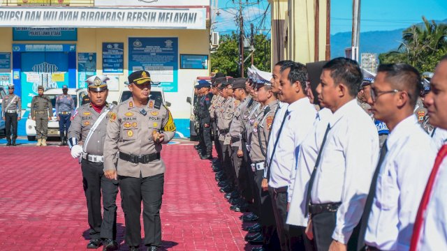Demi pengamanan Arus Mudik, Polres Luwu Utara menggelar Operasi Ketupat