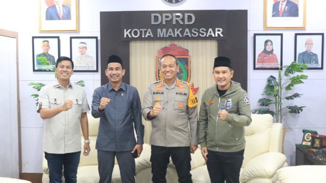Silaturahmi Kapolrestabes Makassar, Pimpinan DPRD Siap Kolaborasi