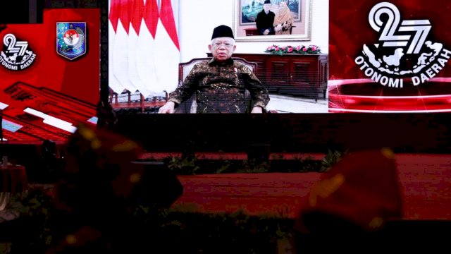 Wakil Presiden Republik Indonesia (Wapres RI) KH Ma&rsquo;ruf Amin menitip pesan khusus kepada seluruh kepala daerah pada Hari Otonomi Daerah (OTDA) XXVII.