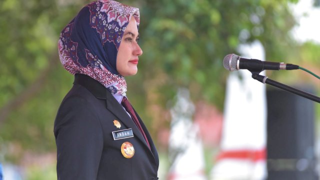 Bupati Luwu Utara Pimpinan Upacara Hardiknas