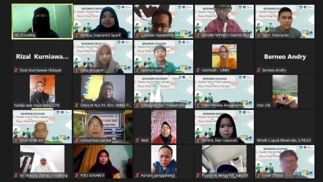 Webinar Nasional Peduli Lingkungan Gaya Hidup Minim Sampah Sukses Digelar di Luwu Utara