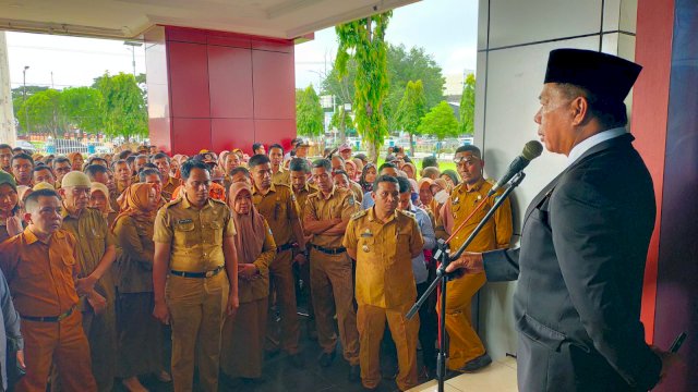 Apel Gabungan, Bupati Andi Utta: Tanamkan Rasa Malu