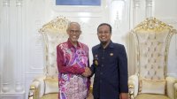 Gubernur Andi Sudirman Terima Menteri dari Singapura