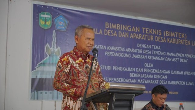 Buka Pelatihan Peningkatan Kapasitas Kepala Desa dan Aparatur, Basmin Harap Kades Jadi Teladan