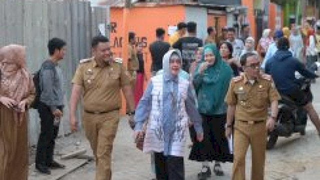 Ketua TP PKK Pantau Maccini Sombala Jelang Lomba Kelurahan