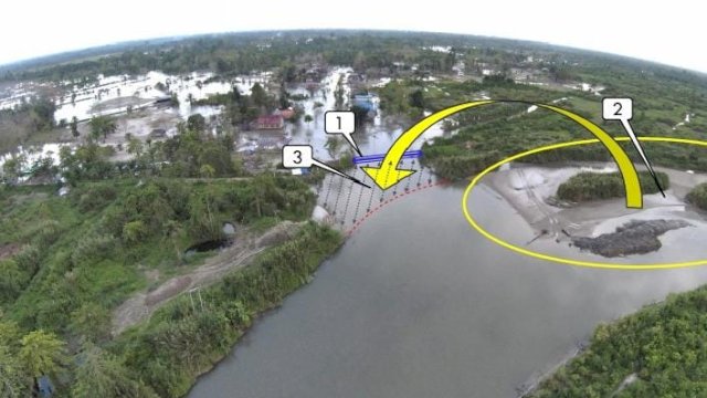BBWS Pompengan Jeneberang Lakukan Mitigasi Berkala di Sungai Rongkong