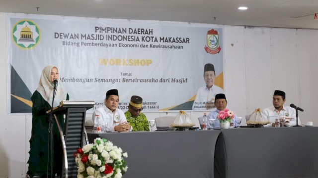 Buka Workshop Kewirausahaan DMI, Fatmawati Rusdi Dukung Pengembangan UMKM