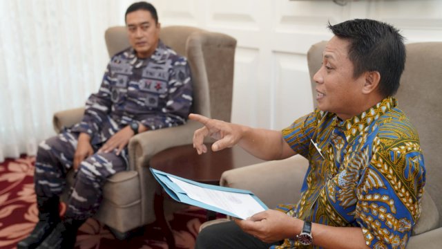 Tindaklanjuti Dukungan Gubernur, Komandan Satdik 2 Kadiklatal Temui Pj Sekda Sulsel