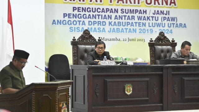 Suaib Mansur Hadiri Paripurna Tentang Ranperda LPJ APBD 2022