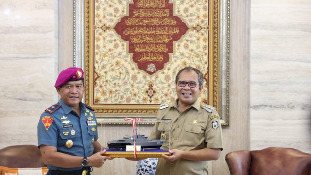 Temui Danni Pomanto Lantamal VI Nyatakan Kesiapan Dukungan dan Kolaborasi di Event F8 Makassar