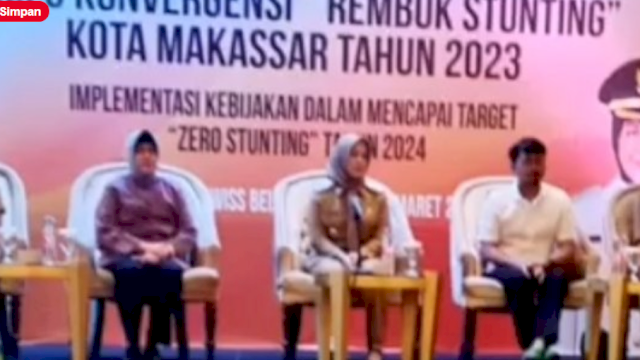 Kepala Dinas Pengendalian Penduduk dan Keluarga Berencana (PPKB) Makassar, Chaidir menghadiri kegiatan &ldquo;Rembuk Stunting Aksi 3 Konvergensi&rdquo; Makassar 2023.