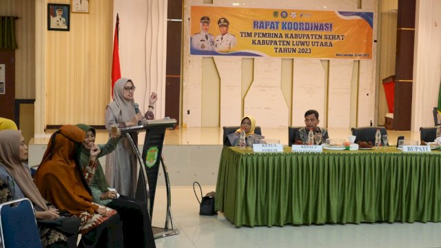 Bupati Luwu Utara Pimpin Rapat Koordinasi Tim Pembina Kabupaten Sehat