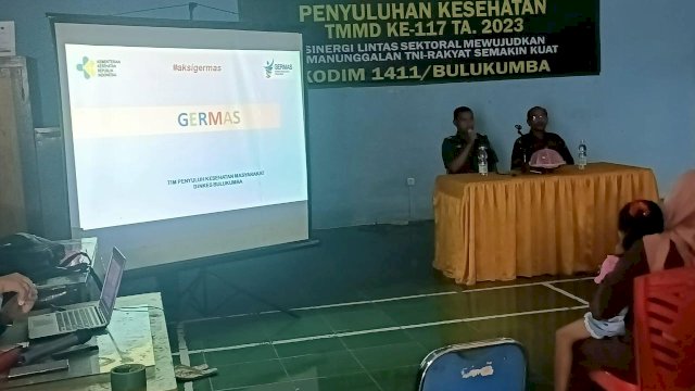 Satgas TMMD Gelar Penyuluhan Kesehatan kepada Warga Bontobahari