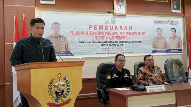 33 Pejabat Pemkab Luwu Ikuti Pelatihan Kepemimpinan Pengawas Di Makassar