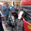 Rem Blong Mobil Truk Kontainer Tabrak Dua Pengendara Motor, Satu Tewas Terjepit