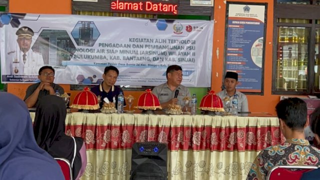 Masyarakat di Kawasan Pesisir Desa Bonto Jai, Kecamatan Bisappu, Kabupaten Bantaeng akhirnya bisa menikmati manfaat hadirnya PSU air siap minum (arsinum) oleh Pemprov Sulsel.