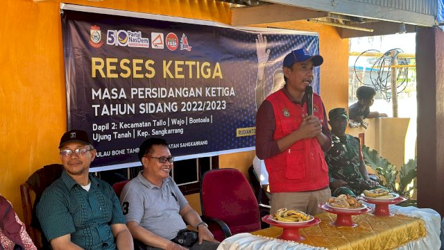 Ketua DPRD Kota Makassar Rudianto Lallo sesaat menggelar Reses