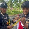 Semarak HUT Kemerdekaan, Danyon C Pelopor Ajak Warga Kibarkan Bendera Merah Putih