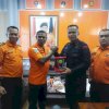 Danyon C Pelopor Sambangi Kantor Pencarian dan Pertolongan Kelas A Makassar