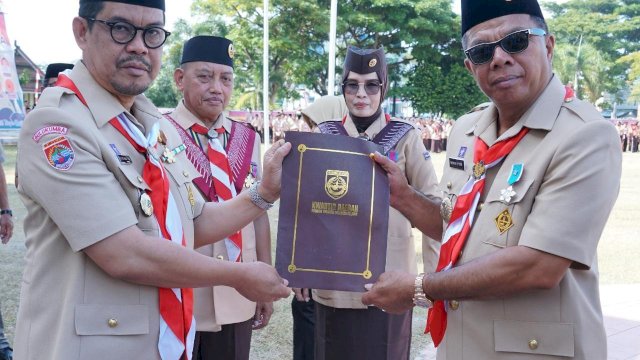 Bupati Bulukumba Andi Utta Pimpin Apel Besar HUT Pramuka ke-62