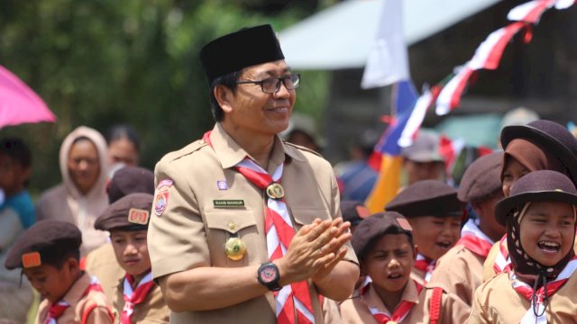 Apel Besar Hari Pramuka di Seko, Suaib Mansur: Pramuka Garda Terdepan Pemersatu  dan Kesatuan Bangsa