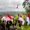 Maknai HUT Kemerdekaan, Batalyon C Pelopor Kibarkan Merah Putih Di Puncak Gunung Lampoko