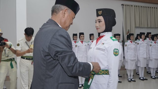 Kukuhkan 71 Paskibraka, Bupati Luwu : Selamat Berjuang
