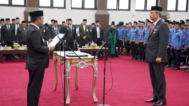 Di Penghujung Masa Jabatan, Gubernur Sulsel Lantik Andi Muhammad Arsjad Sebagai Pj Sekda