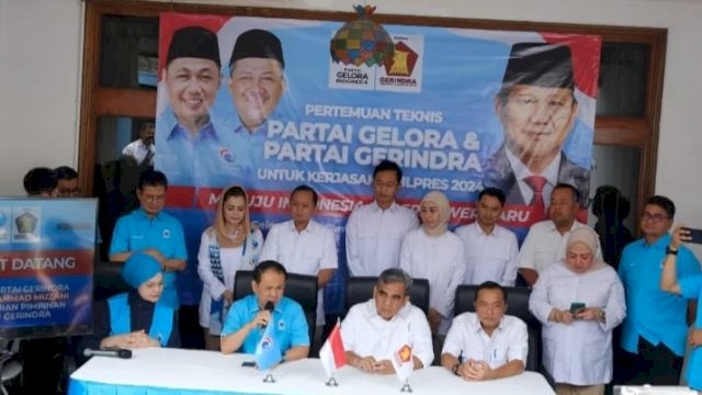 Partai Gerindra Lamar Partai Gelora Ajak Besanan Dukung Prabowo Subianto di Pilpres 2024