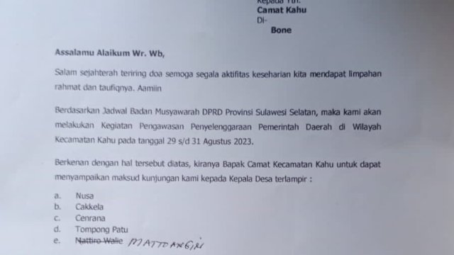 BK: Ismail Bachtiar Offside Buat Surat Berkop DPRD