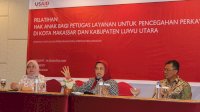 DPPPA Dalduk KB Sulsel – USAID ERAT Gelar Pelatihan Petugas Layanan untuk Cegah Perkawinan Anak