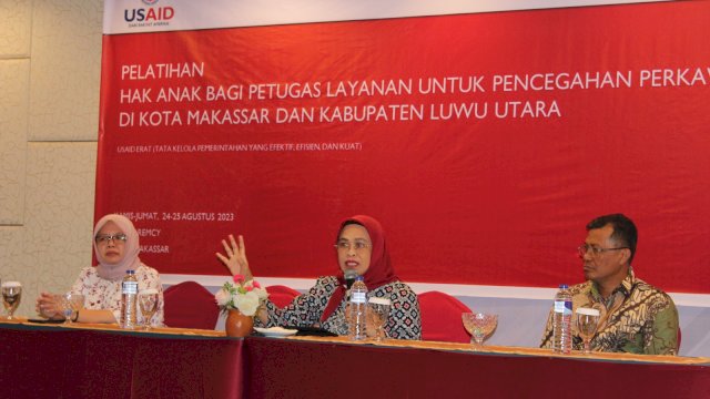  Dinas Pemberdayaan Perempuan dan Perlindungan Anak, Pengendalian Penduduk, dan Keluarga Berencana (DPPPA Dalduk KB) Provinsi Sulsel bekerjasama dengan lembaga mitra USAID 