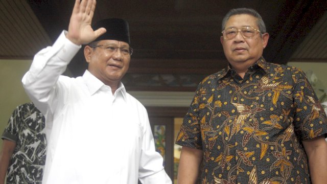 Bersama Prabowo, SBY Nyanyi Bareng di HUT Pepabri ke 64, Akankah Demokrat Ikut Koalisi?