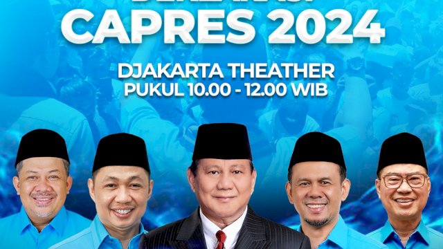 Gelora Undang Pimpinan Parpol Koalisi Deklarasi Bersama Prabowo Presiden