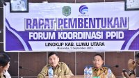 Sekda Lutra Pimpin Rapat Forum Koordinasi PPID